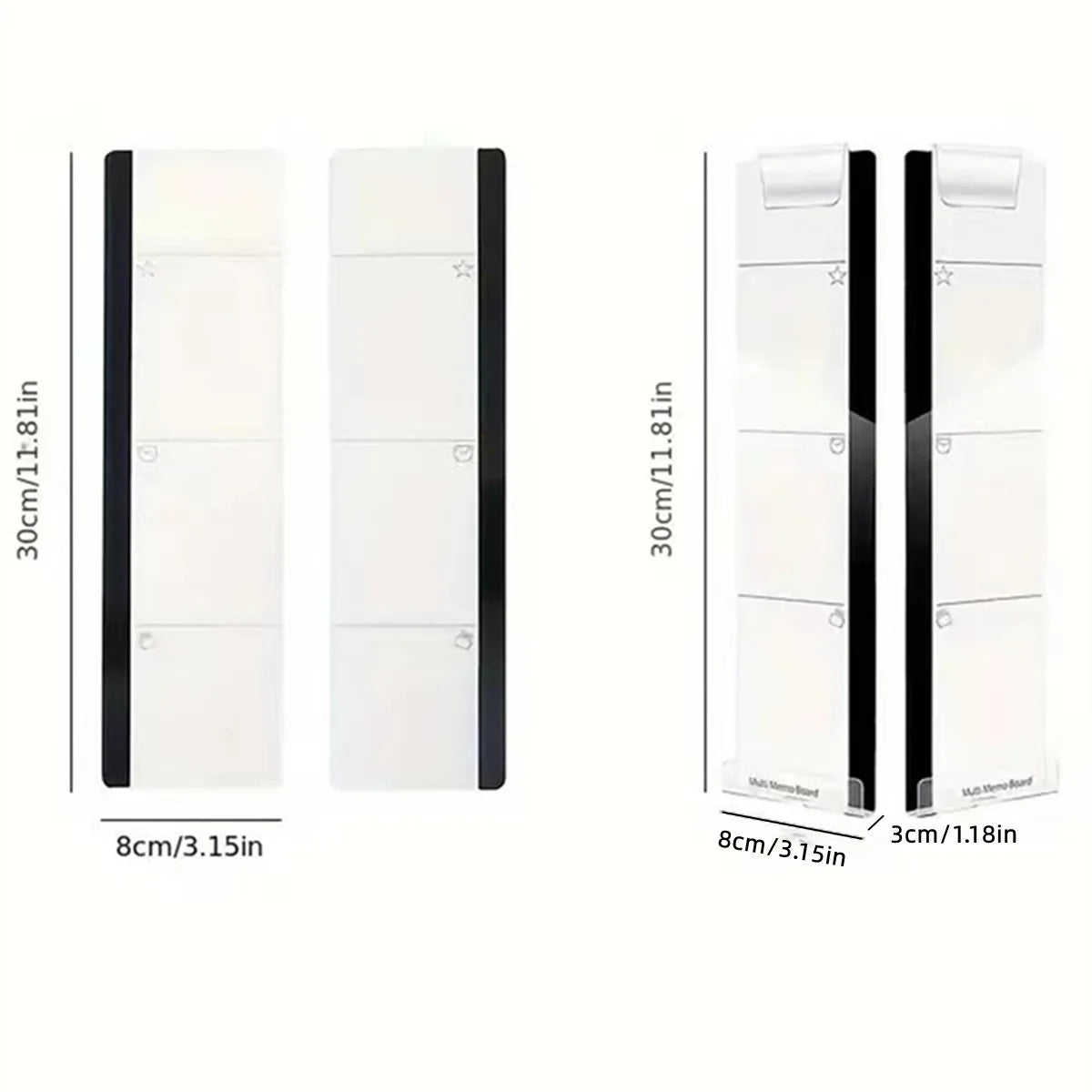 Acrylic Monitor Side Memo Board