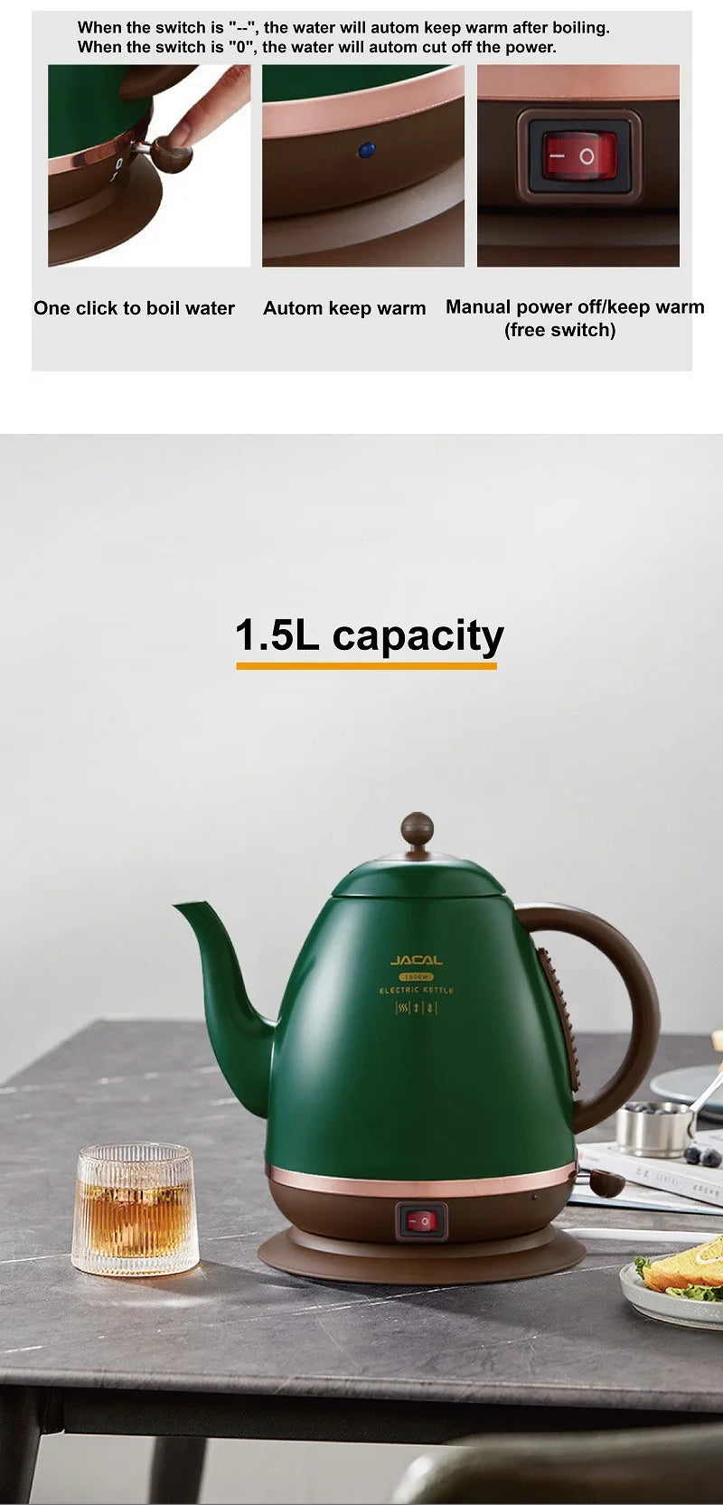 Retro Electric Tea Kettle