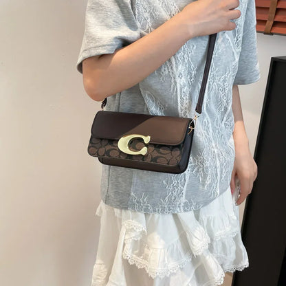 Vintage Floral Shell Crossbody Bag