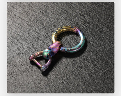 360° Rotating Titanium Keychain Clip