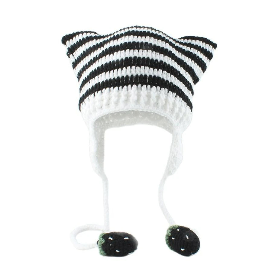 Women’s Cat Ear Knitted Winter Beanie
