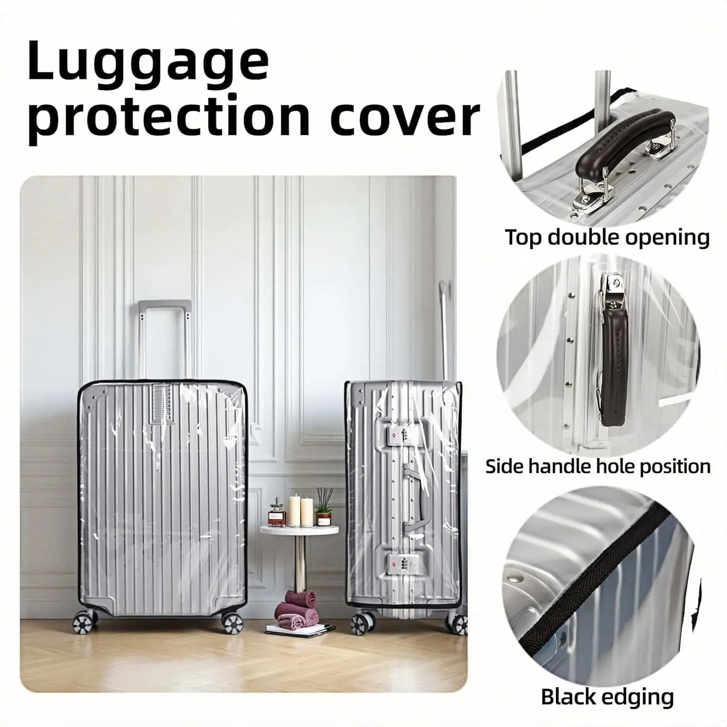 Clear Waterproof PVC Suitcase Cover