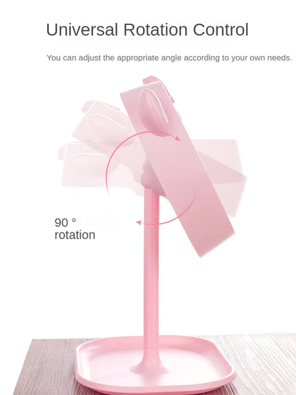 Pink LED Touch Screen Makeup Mirror