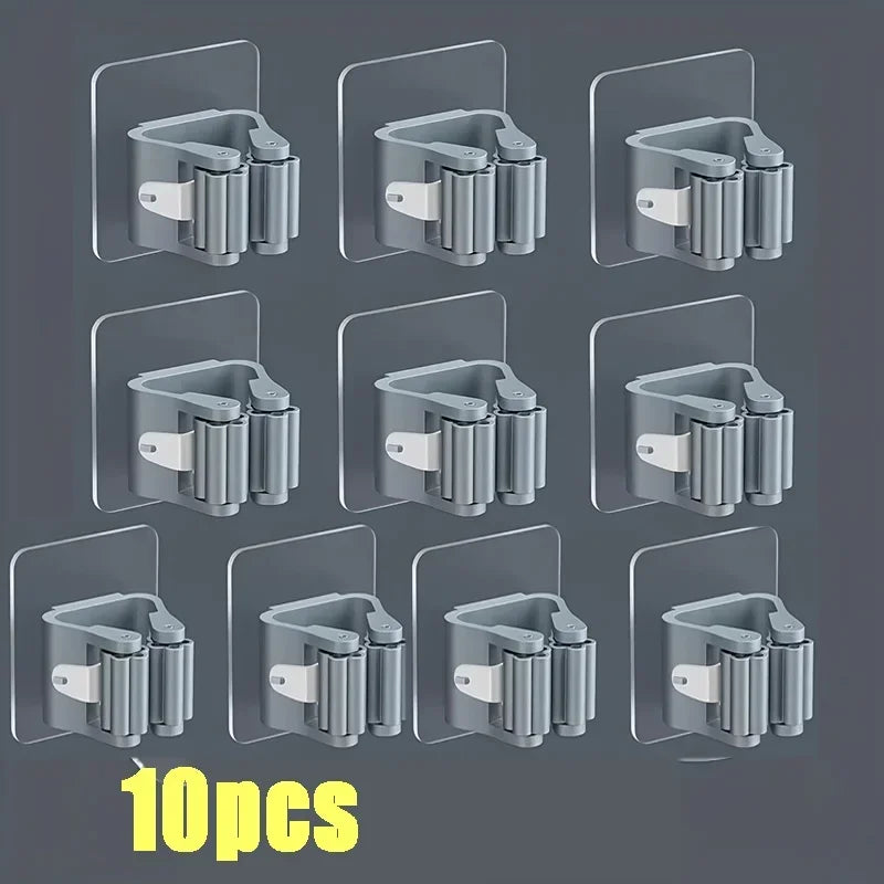 Wall Mounted Mop & Broom Holder Set