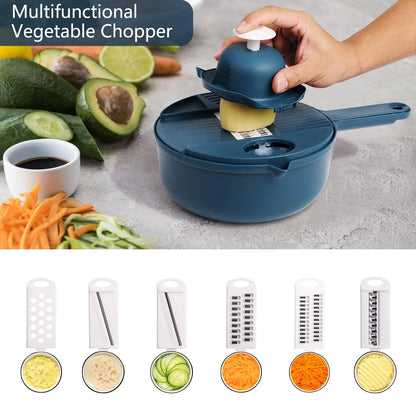 9-in-1 Multifunction Vegetable Chopper & Slicer