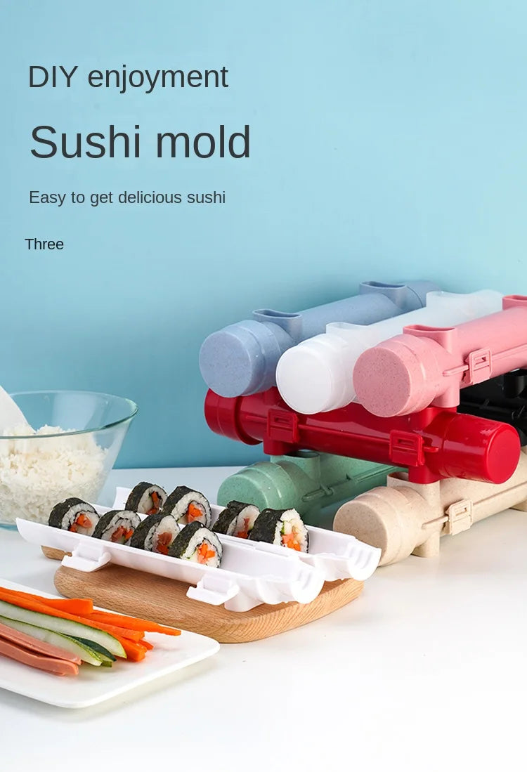 Quick Sushi Roll Maker & Rice Mold for Homemade Sushi
