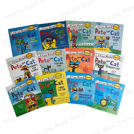 12 Books Set Pete the Cat I Can Read Phonics Books