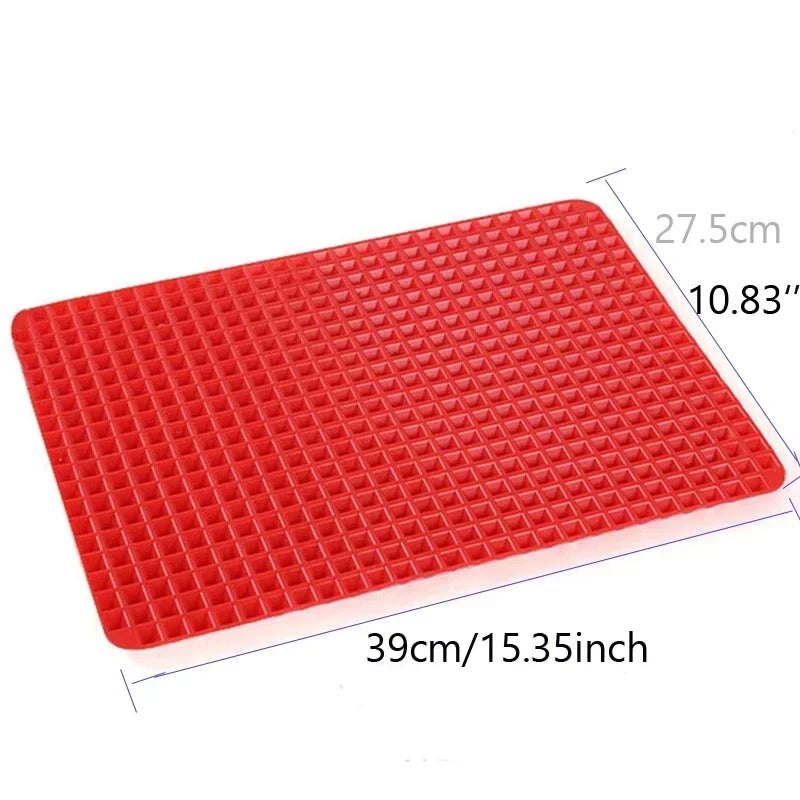 Silicone Pyramid Baking Mat for Oven, BBQ & Pizza