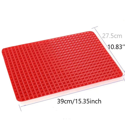 Silicone Pyramid Baking Mat for Oven, BBQ & Pizza