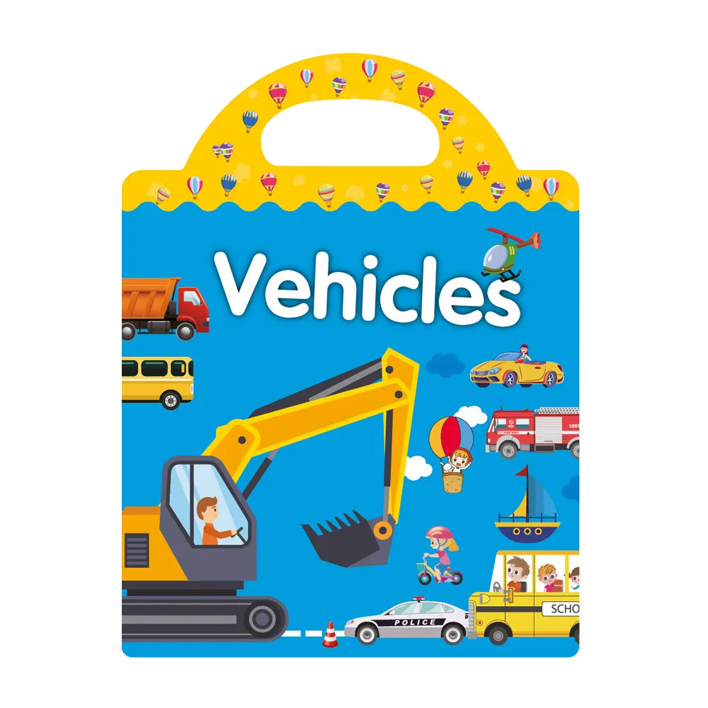 Kids Transportation Sticker Activity Book