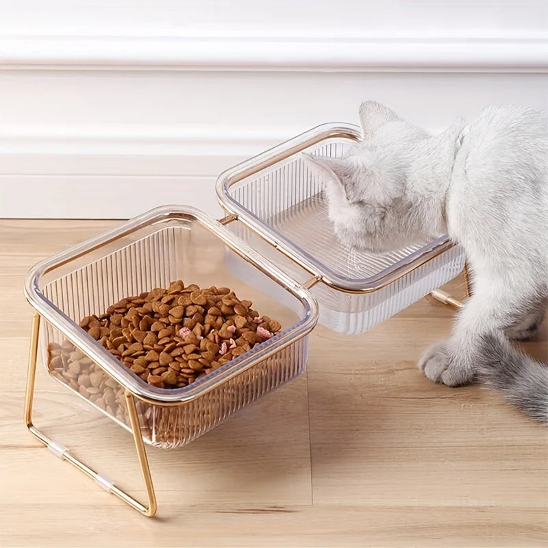 Elevated Non-Slip Pet Feeding Bowl for Cats & Small Dogs
