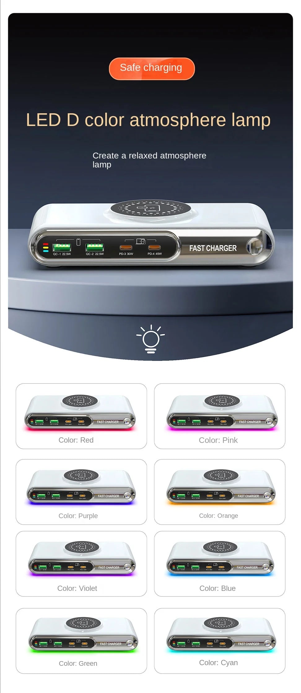 Deepartner 6-in-1 Fast Charging Station