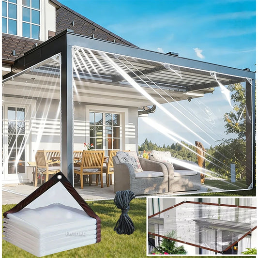 Heavy-Duty Clear Waterproof Tarpaulin