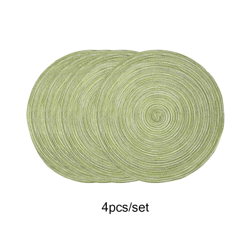 Round Woven Braided Placemats