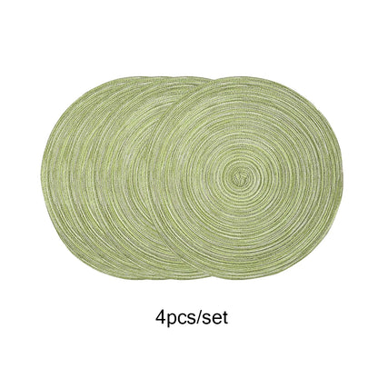 Round Woven Braided Placemats