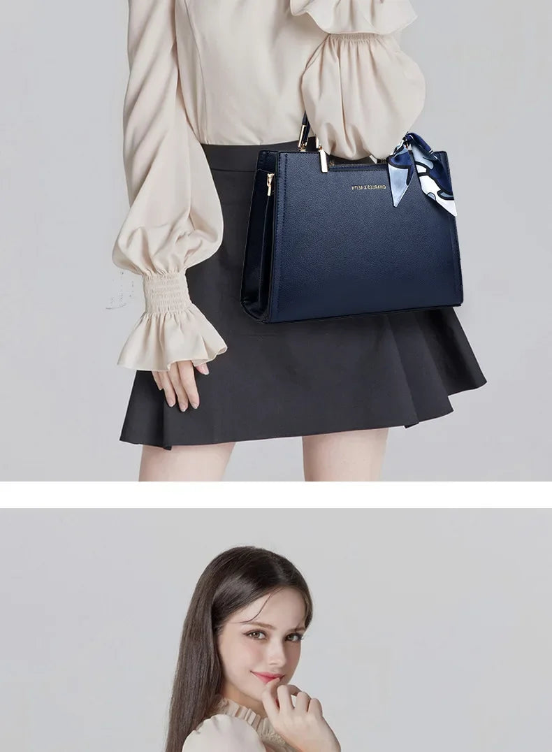 Luxury Women’s Structured Satchel Shoulder & Crossbody Handbag