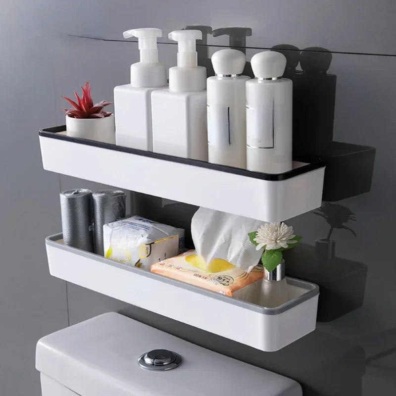 Wall Hanging Toilet Bathroom Storage Cabinet Rack