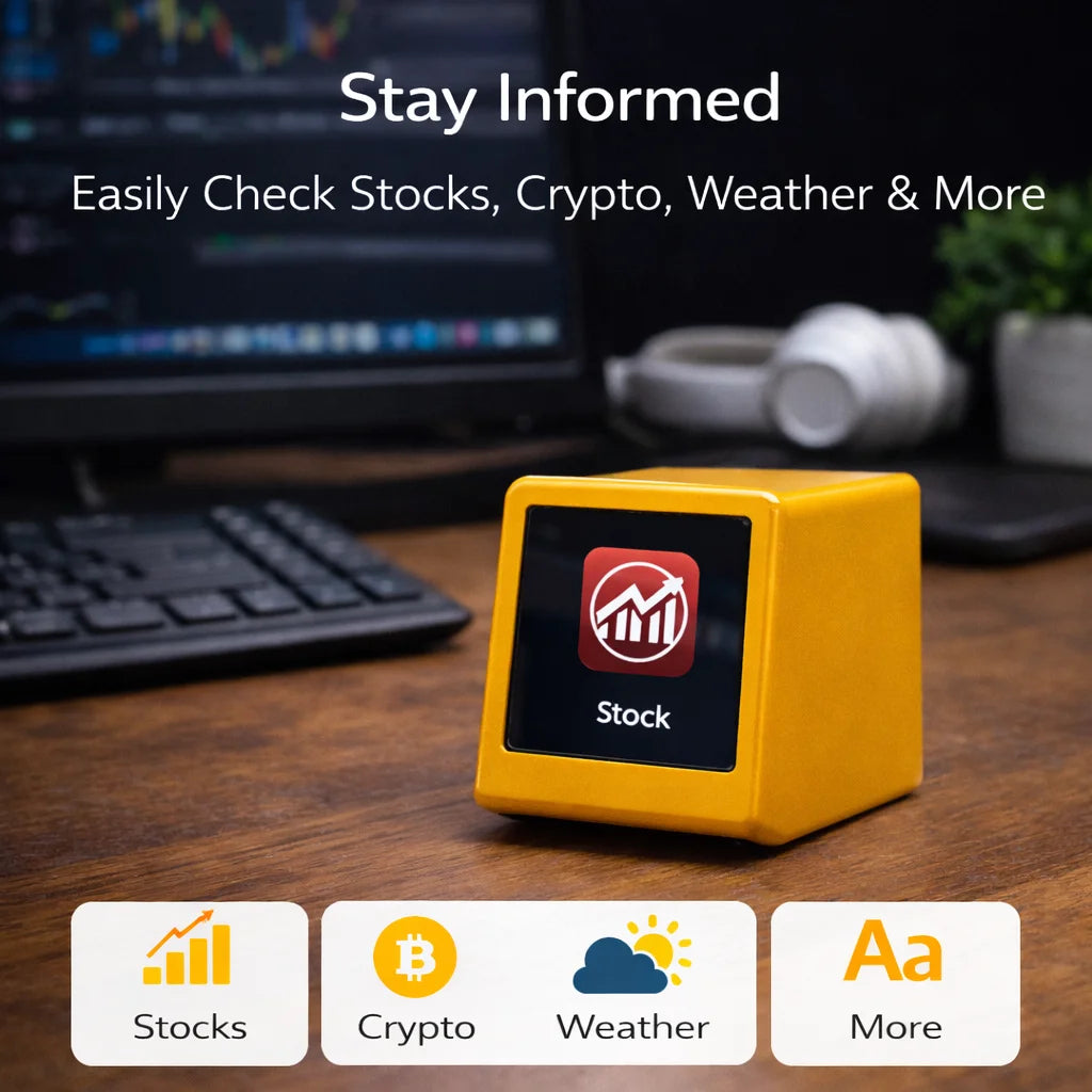 Smart WiFi Market Monitor Clock
