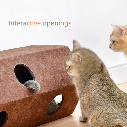 Foldable Cat Tunnel Toy for Indoor Cats