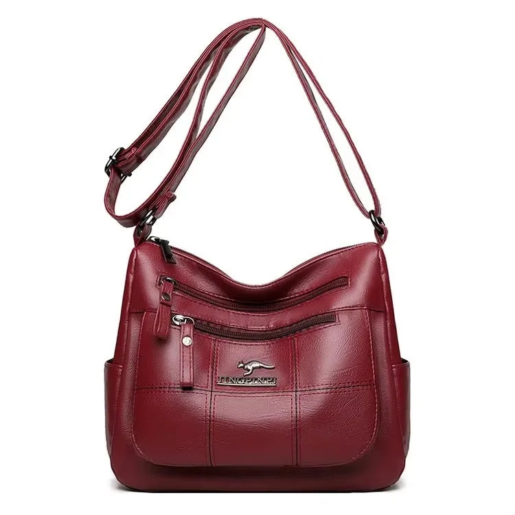 Large Capacity Women’s Leather Tote Handbag