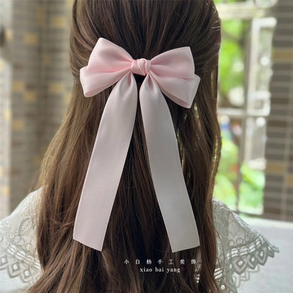 Korean Style Fabric Hair Bow Clip