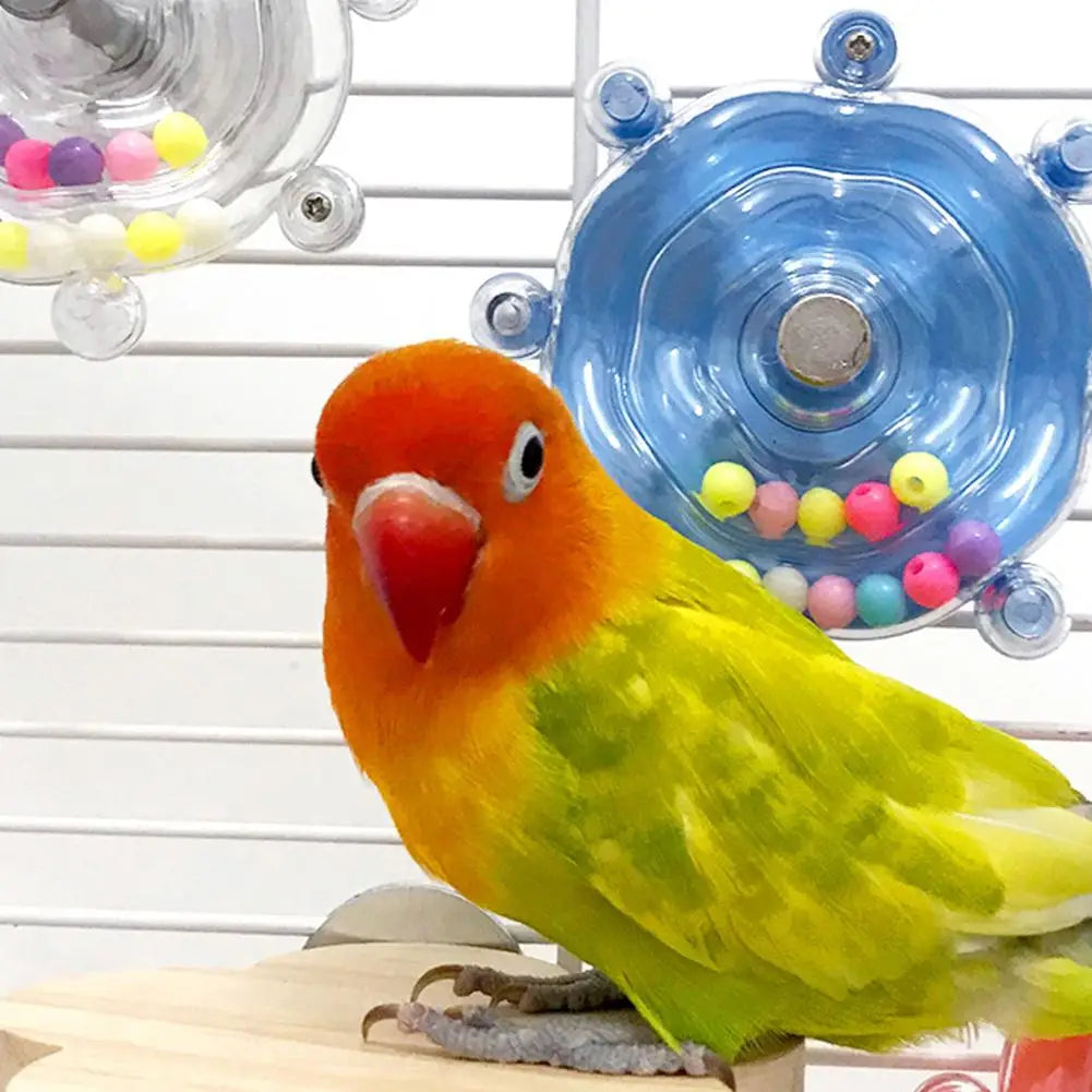 Interactive Rotating Parrot Treat & Foraging Toy