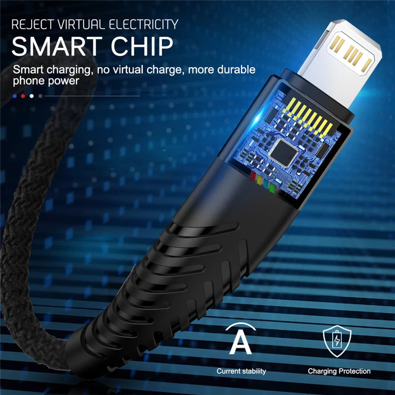 USB-A to Lightning Braided Fast Charging Cable