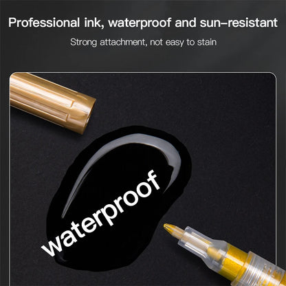 Metallic Acrylic Paint Marker Pens Set