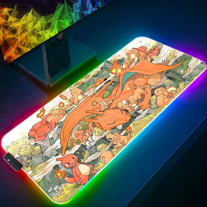 LED Backlit XXL Mouse Pad & Keyboard Mat