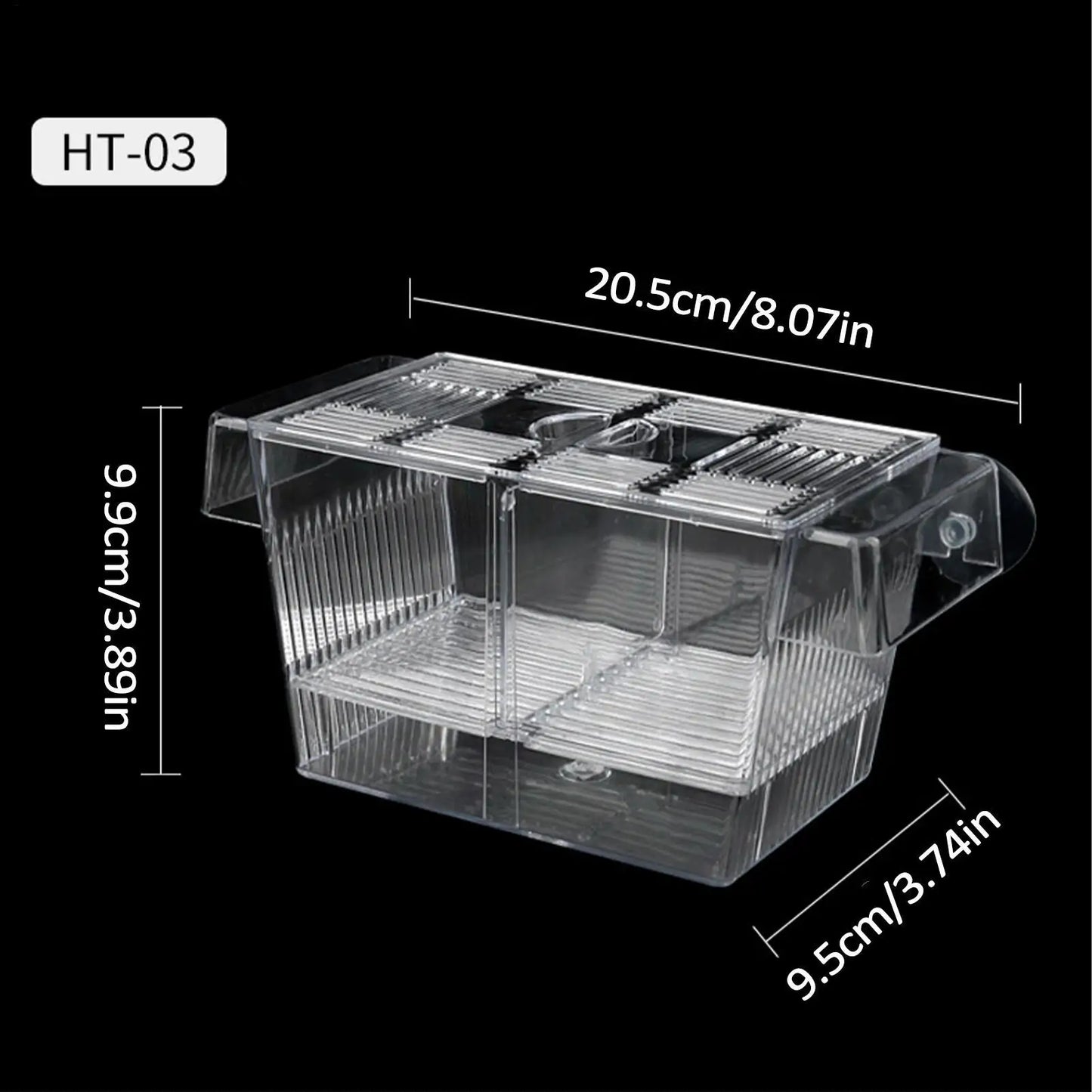Acrylic Fish Breeding & Isolation Box for Aquariums