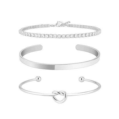 Gold Plated Stainless Steel Bracelet Set