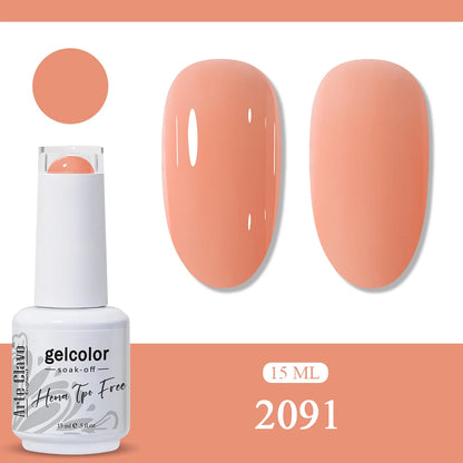 Arte Clavo Orange Gel Nail Polish