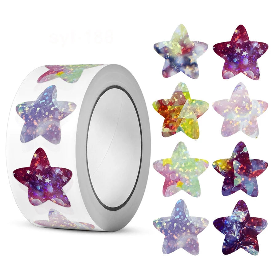 Holographic Foil Star Reward Stickers