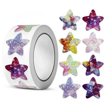Holographic Foil Star Reward Stickers