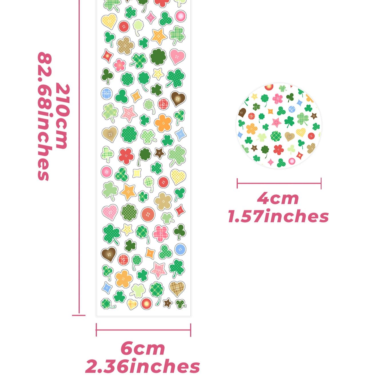 PET Decorative Sticker Tape Roll
