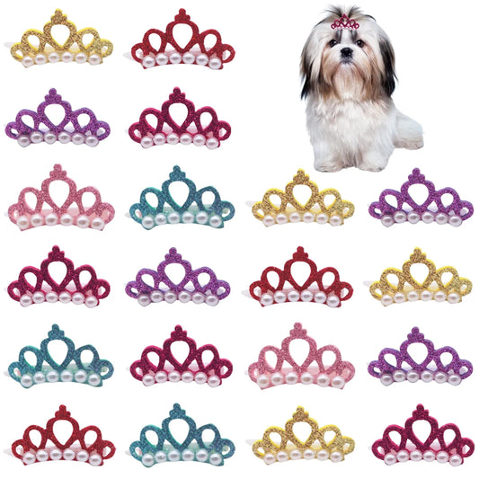 Crown Pet Hair Clips – 50 or 100 Pieces