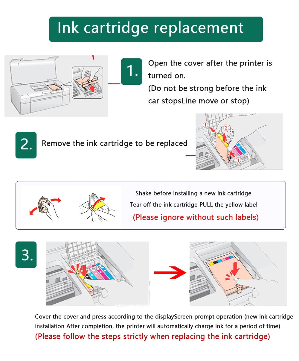 Replacement LC121 & LC123 Ink Cartridge Set for Brother Printers