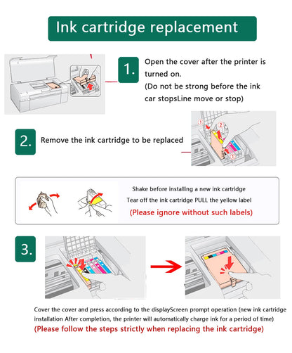 Replacement LC121 & LC123 Ink Cartridge Set for Brother Printers