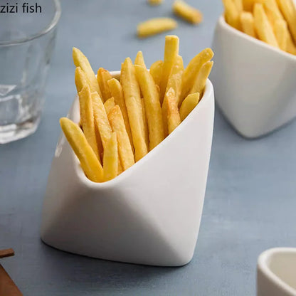 Creative Irregular Ceramic Snack & French Fries Bowl