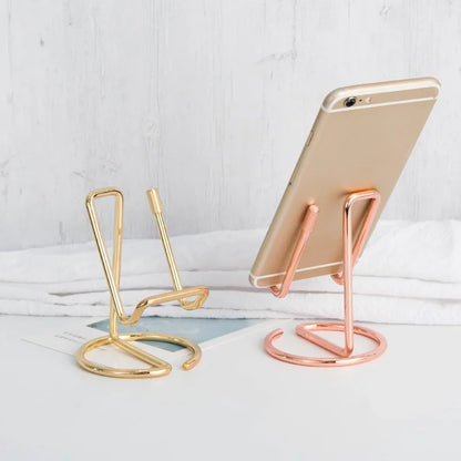 Gold Metal Card Holder & Desktop Organizer
