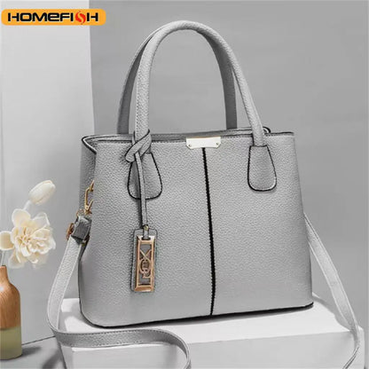Classic PU Leather Tote Handbag for Women