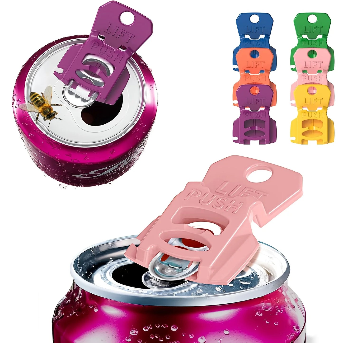 Reusable Beverage Can Opener Set with Protective Cover