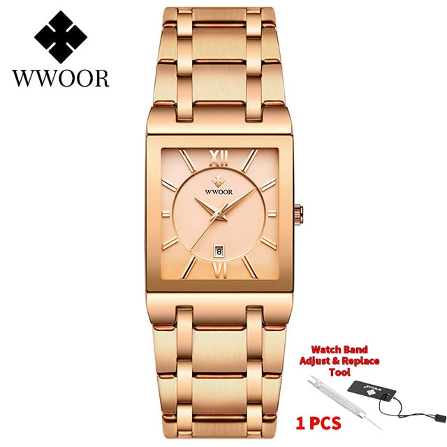 WWOOR Brand Luxury Gold Bracelet for Men