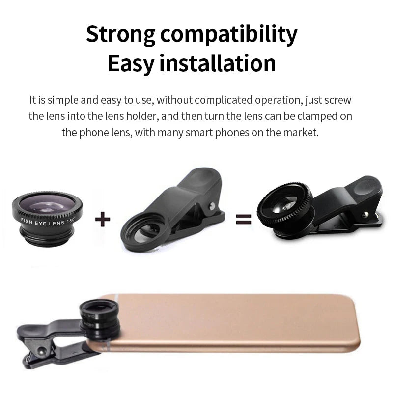 3-in-1 Smartphone Camera Lens Kit –