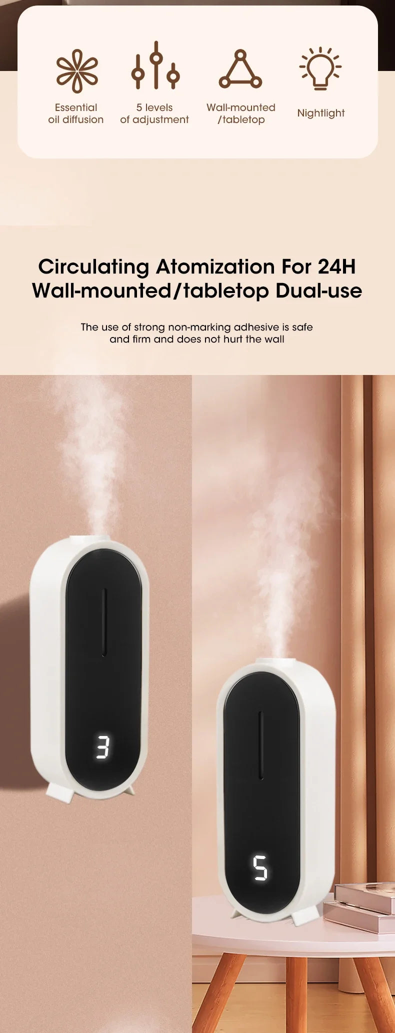 Portable Ultrasonic Aroma Diffuser