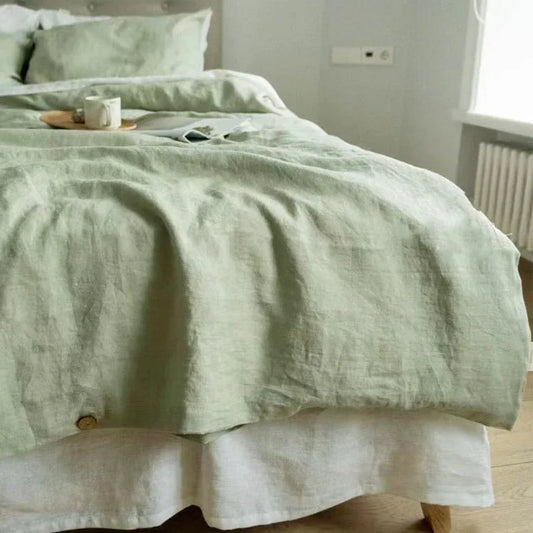 100% Linen Stone Washed Duvet Cover Set