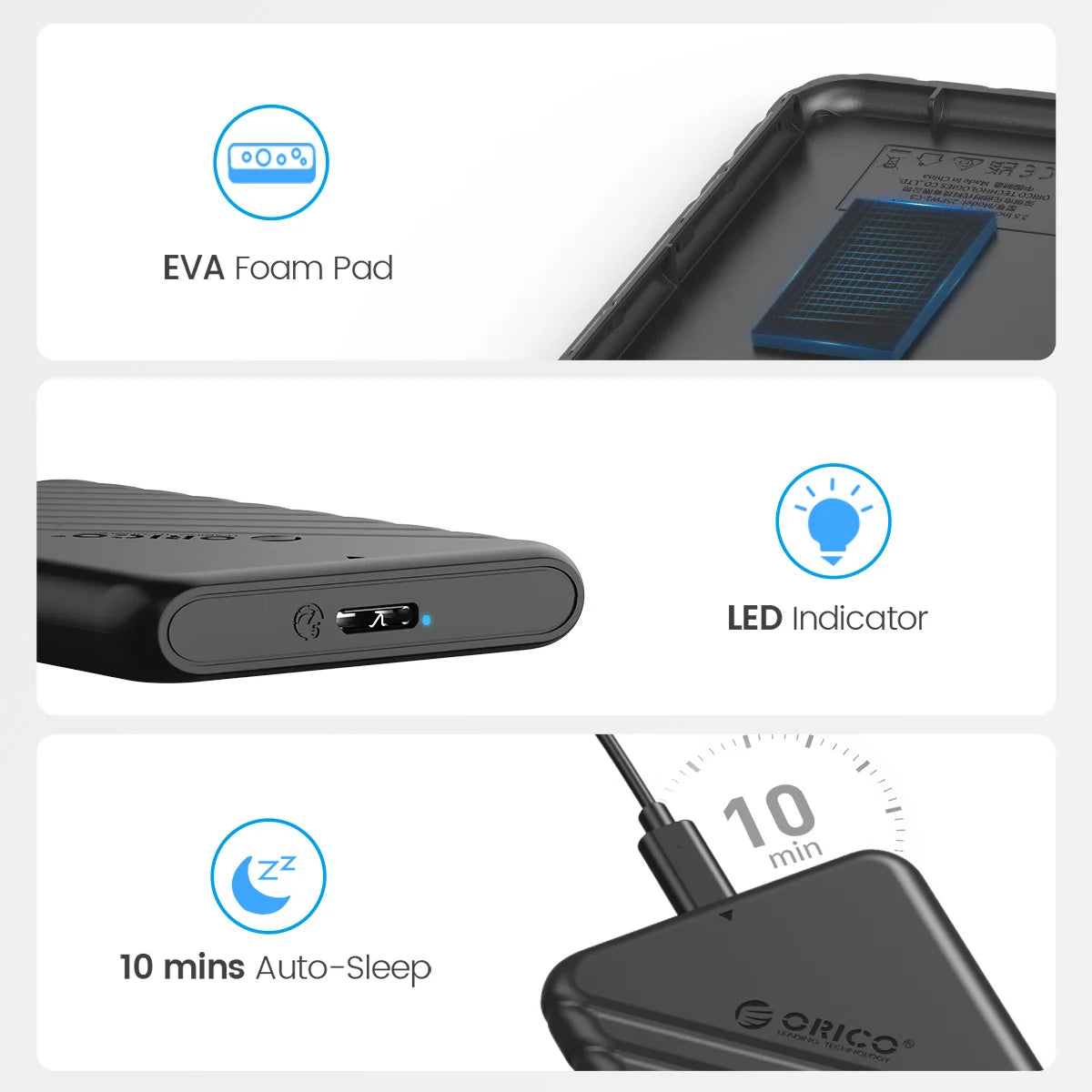 ORICO MicroB USB3.0 2.5" External Storage Hard Drive