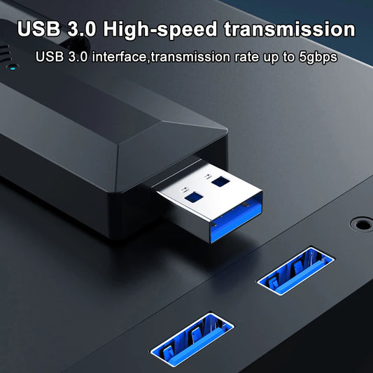1200M USB 3.0 Dual-Band WiFi Adapter 2.4GHz/5GHz with 4 External Antennas