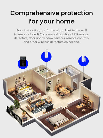 Smart 4G WiFi Home Alarm System