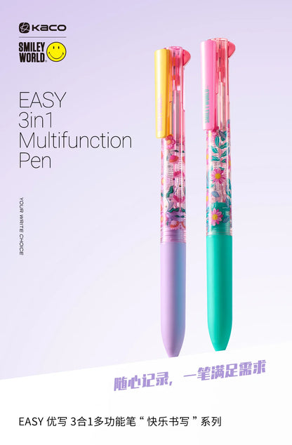 0.5mm Gel Pen & Mechanical Pencil Multi Pen for School & Office